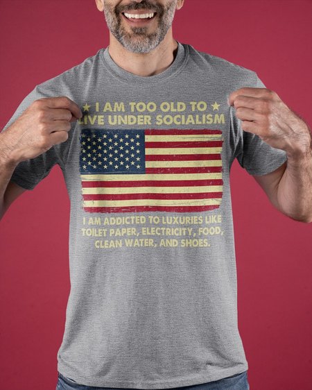 

I Am Too Old To Live Under Classic T-Shirt, Light gray, T-shirts