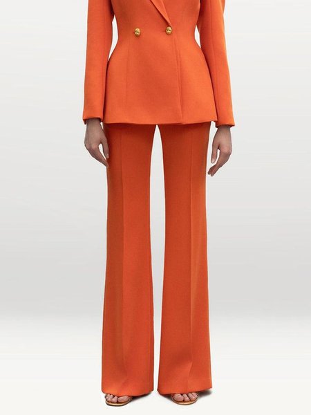

Urban Plain Straight Fashion Pants, Orange, Pants