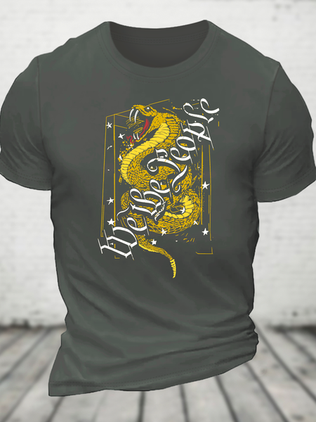 We The People Gadsden Cotton T-Shirt, Deep gray, T-shirts