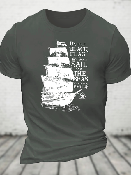 

Pirate Empire Cotton T-Shirt, Deep gray, T-shirts