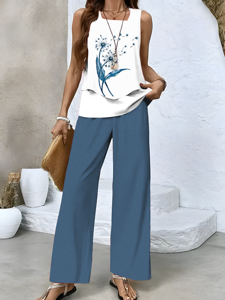 

Dandelion jacket and trouser suit Two-piece, Blue, Two-pieces