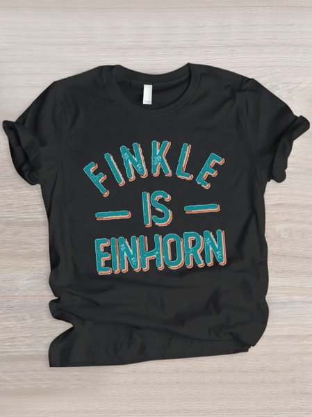

Casual Text Letters Crew Neck Short Sleeve T-shirt, Black, T-shirts
