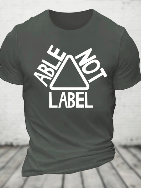 

See The Able Not The Label Awareness Cotton T-Shirt, Deep gray, T-shirts
