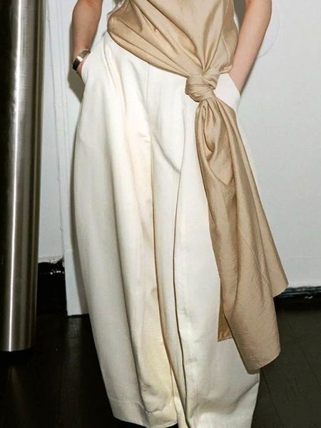 

Urban Plain Baggy Pants, White, Pants