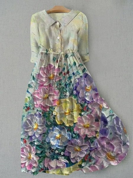 

Women Floral Beach Summer Maxi Dress, As picture, Dresses