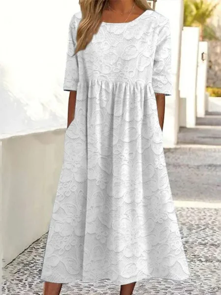 

Vacation Floral Dress With No, As picture, Maxi Dresses