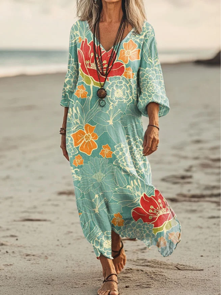 

Casual Regular Fit Dress With No Belt, Green, Dresses