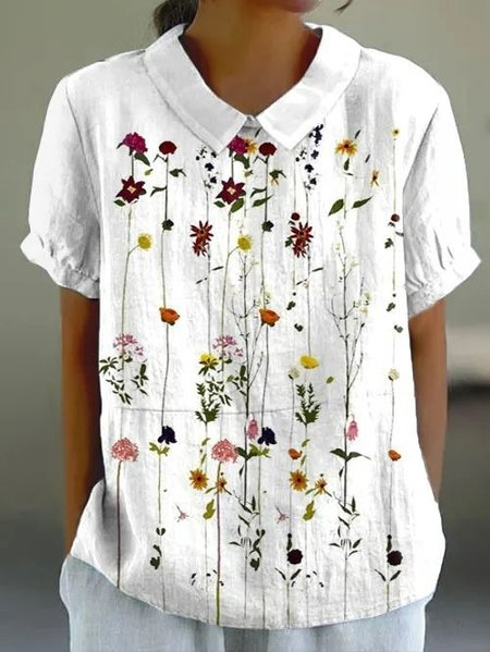 

Cotton Elegant Blouse, White, Blouses & Shirts