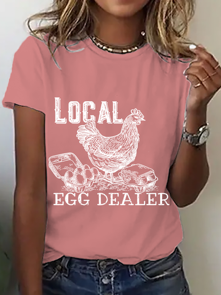 

Christian Easter Local Egg Dealer Cotton T-Shirt, Orange pink, T-shirts