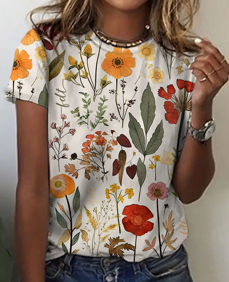 

Subtle Anti-Trump Flowers Shirt (T-Shirt Or Long Sleeves), Anti-Maga Floral Tee, Fdt Merch, Feminist Gift Cotton T-Shirt, Apricot, T-shirts