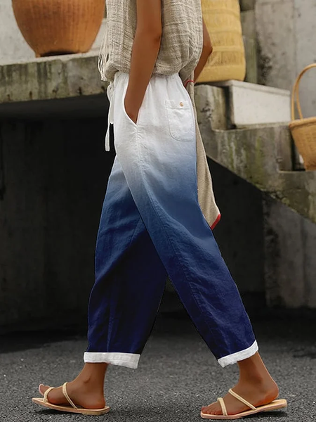 

Women Ombre Long Pant Casual Spring/Fall Trousers, As picture, Pants