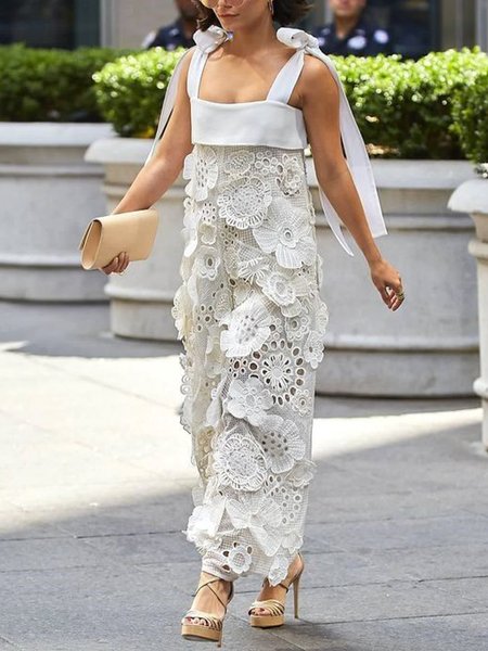 Elegant Floral Spaghetti Cami Jumpsuit, Off white, Jumpsuits