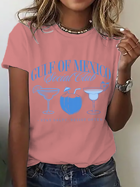 

Gulf Of Mexico Cotton T-Shirt, Orange pink, T-shirts