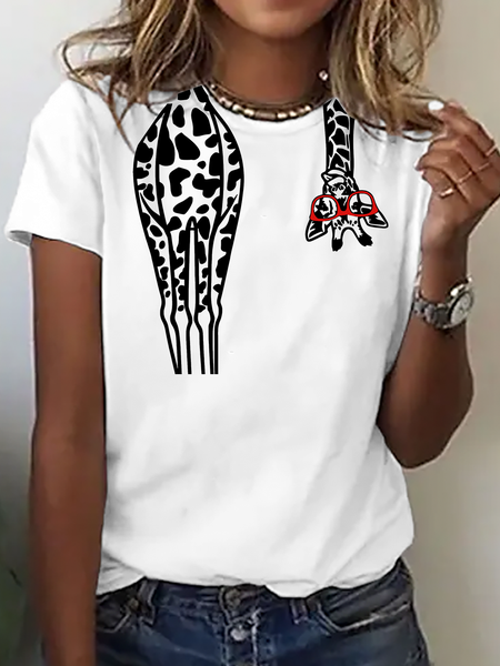 

The deer Vintage Print T-Shirt, White, T-shirts