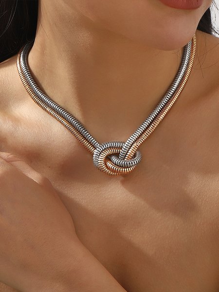 

Retro Personalized Braided Linen Knot Necklace Or Bracelet, Rose gold, Necklaces