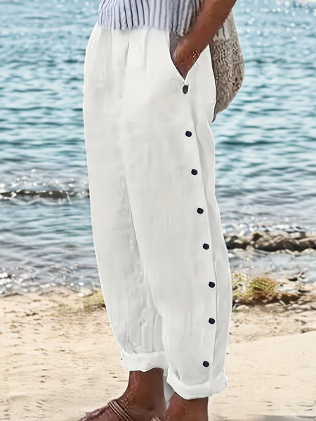 

Women's Casual Pants, White, Pants