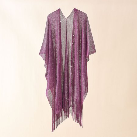 

Women Plain Spring/Fall Cover-up Casual Lightweight Cardigan, Purple, Cardigans