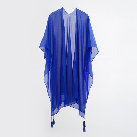 

Women Plain Spring/Fall Cover-up Casual Lightweight Cardigan, Blue, Cardigans