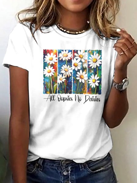 

Vintage Animal Crew Neck Short Sleeve T-shirt, White, T-shirts