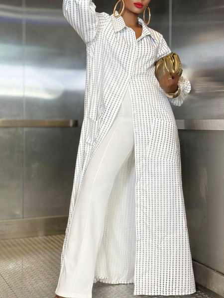 

Casual Geometric Printing Maxi Dress, As picture, Maxi Dresses