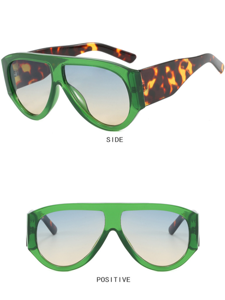 

Urban Leopard Color Block Sunglasses, Sunglasses