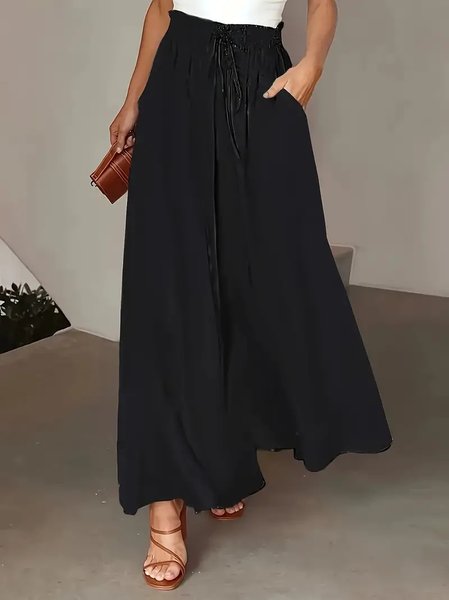 

Women Polka Dots Long Pants Casual Spring/Fall Trousers, Black, Pants