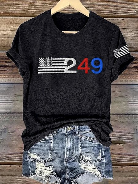 

Vintage Animal Crew Neck Short Sleeve T-shirt, Black, T-shirts