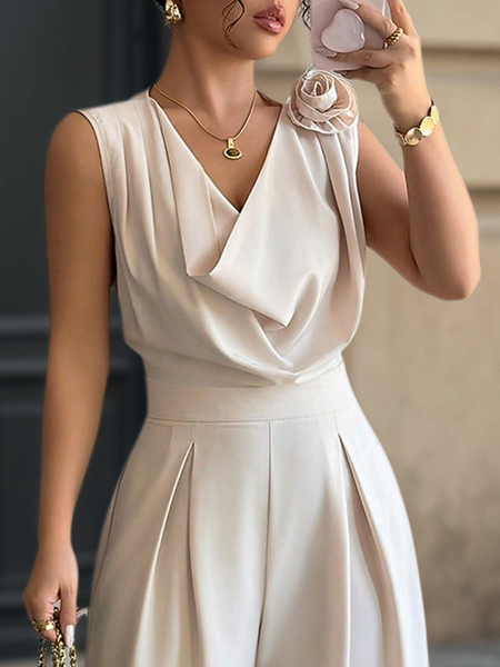 

Urban Plain 3D Floral Cowl Neck Blouse, Apricot, Blouses and Shirts