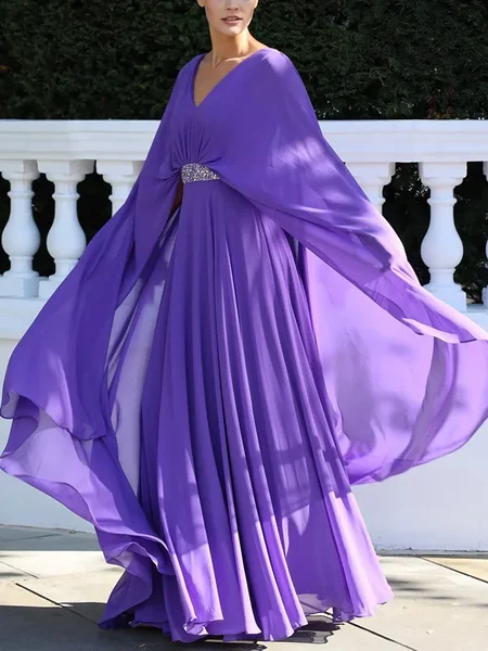 

Urban Plain Ruched Maxi Dress, Purple, Maxi Dresses