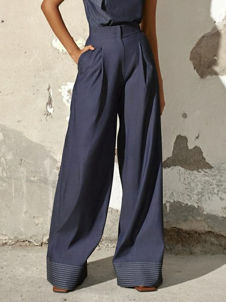 

Denim Casual Loose Jeans, Blue, Jeans