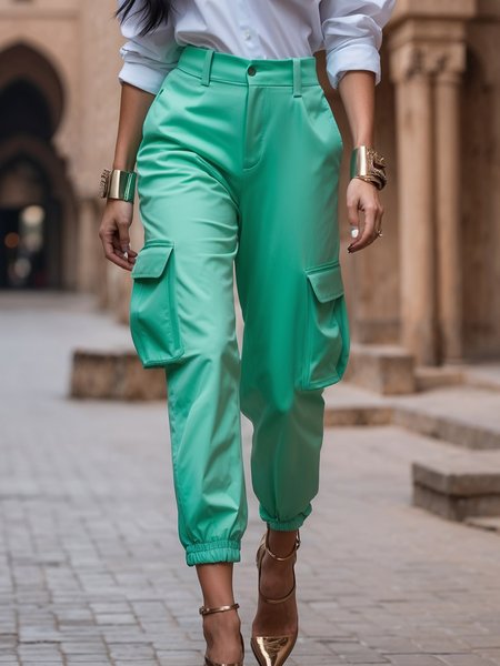 

Urban Plain Cargo Pants, Mint, Pants