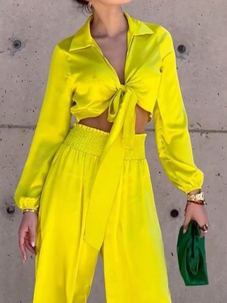 

Urban Plain V Neck Blouse, Yellow, Blouses and Shirts