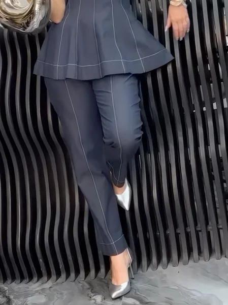 

Plus Size Urban Plain Pockets Jeans, Blue, Plus Pants