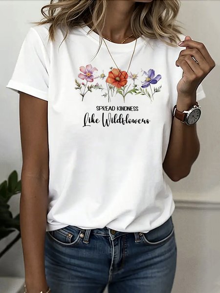 

Vintage Animal Crew Neck Short Sleeve T-shirt, White, T-shirts