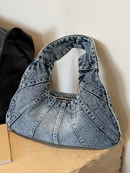 

Casual Underarm Bag, Denim blue, Shoulder Bags