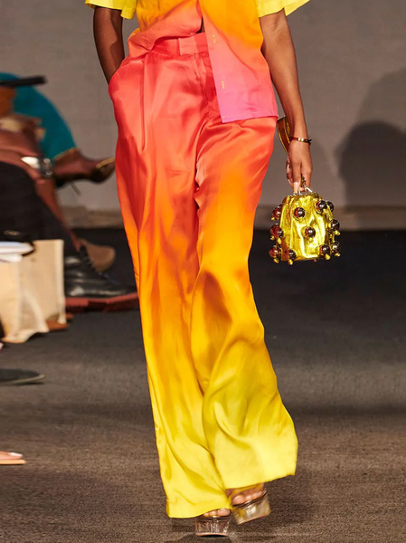 

Urban Ombre Printing Wide Leg Pants Fashion Pants, As picture, Pants