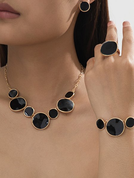 

Elegant Polka Dots set, Black, Other Accs