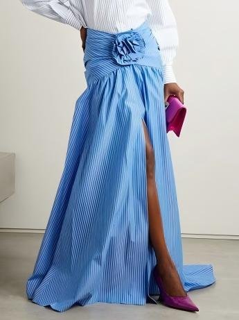 

Urban Striped Maxi Skirt, Blue, Skirts