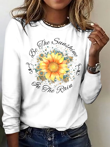 

Vintage Plaid Crew Neck Long Sleeve T-shirt, Color6, T-shirts