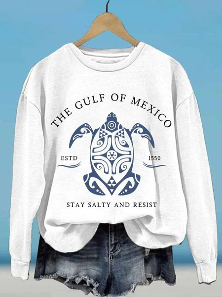 

Casual Crew Neck Animal Sweatshirt, White, Hoodies & Sweatshirts