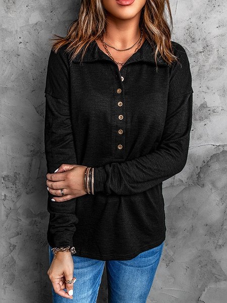 

Vintage Stand Collar Plain Sweatshirt Split Joint, Black, Hoodies & Sweatshirts