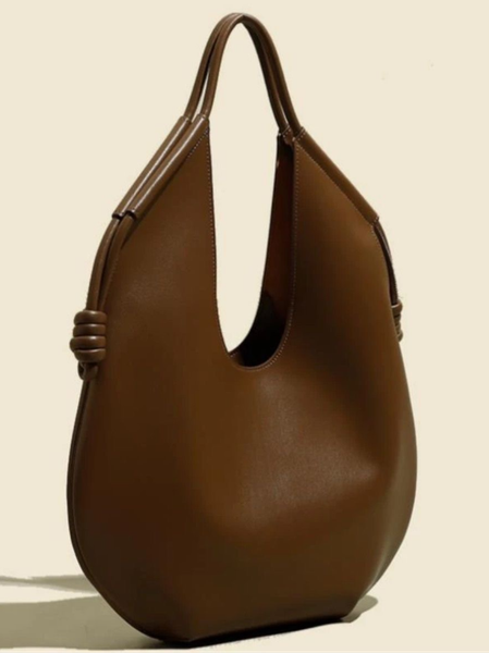 

Casual PU Classic Backpack, Brown, Clutches