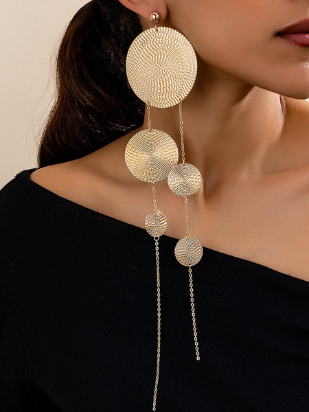 

Beautiful pendant earrings, Golden, Earrings