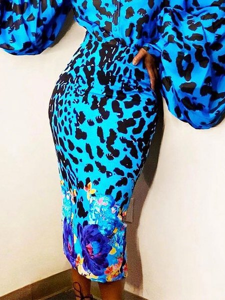 Elegant Printing Leopard Midi Skirt