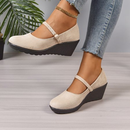 

Vintage Plain All Season Oxford Shoes, Off white, Flats/Loafers
