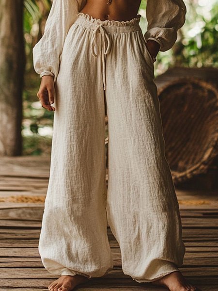 

Regular Fit Casual Pants, Apricot, Pants