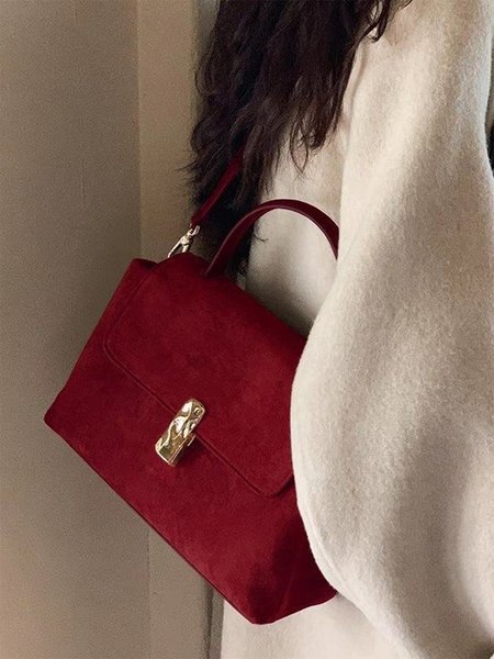 

Elegant Shoulder Bag, Red, Shoulder Bags