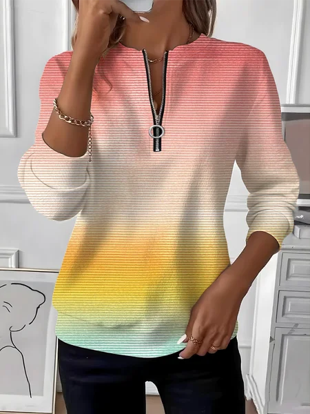 

Vintage Crew Neck Ombre Sweatshirt, Orange pink, Hoodies & Sweatshirts