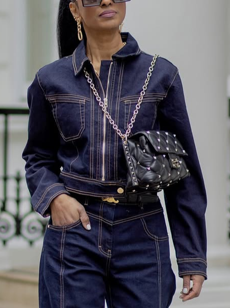 

Urban Zipper Plain Shawl Collar Denim Coat, Blue, Jackets