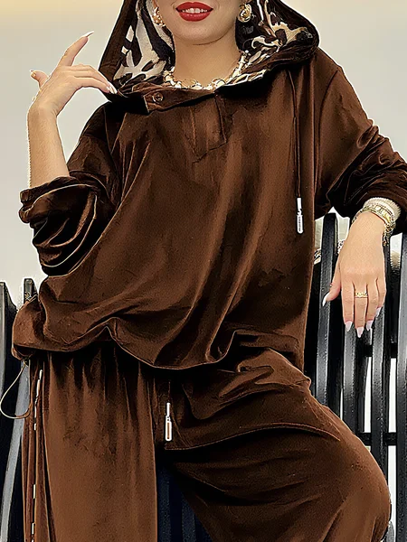 

Pleuche Urban Leopard Hoodie, Brown, Hoodies and Sweatshirts